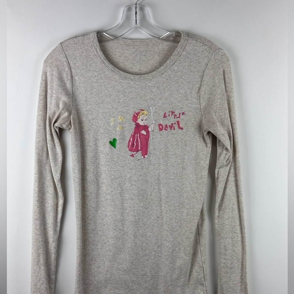 Women's GAP Long Sleeve Little Devil Screen T-Shirt